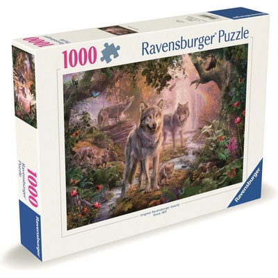 Ravensburger 151851 Rodina vlků v létě 1000 dílků