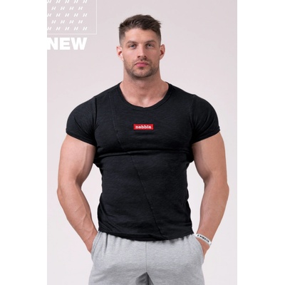 Nebbia red Label Muscle Back tričko 172 černá