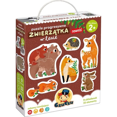 CZUCZU Zvířátka z lesa 9v1 2-6 dílků