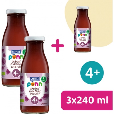 Salvest Põnn BIO Švestková šťáva s dužinou 240 ml – Hledejceny.cz