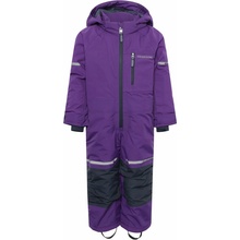 Didriksons Falken K Coverall detský overal fialová,čierna,strieborná
