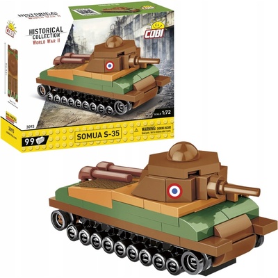 COBI 3093 Mini tank Typ Somua S 35 1:72