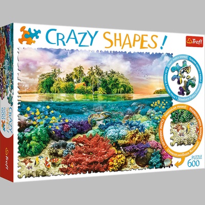 Trefl Crazy Shapes Tropický ostrov 600 dílků
