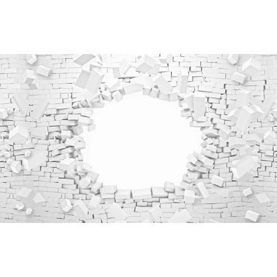 Preinterier FT4101 Fototapeta na stenu Tehlová stena – biela 3D vlies 104cm x 70cm