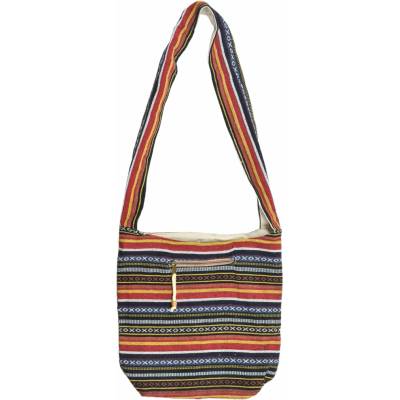 Sanu Babu Taška přes rameno "ghari proužky" zavírání na zip 37x37cm výška ucha 52cm 1H