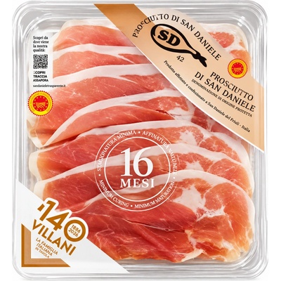 Villani prosciutto crudo san daniele sušená šunka d.o.p.16 měsíců 100 g