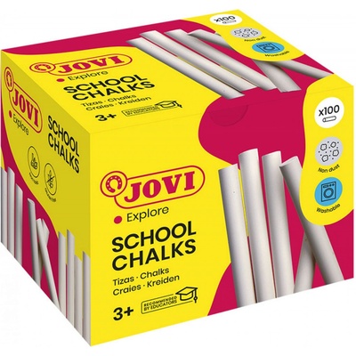 Jovi kriedy biele sada 100 ks biele /80 mm 9 mm/ súprava