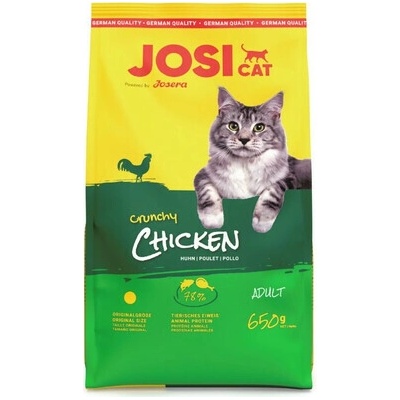 JOSERA JosiCat Crunchy Chicken 0,65 kg Krokety s hydinou pre dospelé mačky