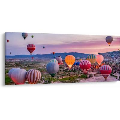 Obraz - Horkovzdušné balóny, jednodílný 120x50 cm