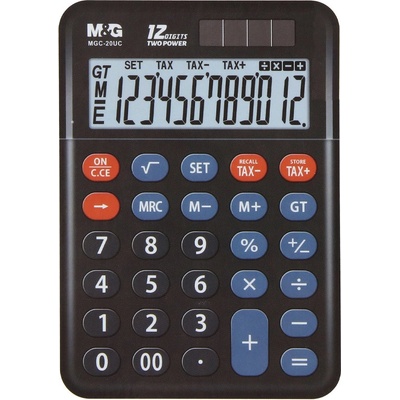 M&G Stolní kalkulačka M&G MGC-20UC, 12 číslic (růžová, modrá, zelená)
