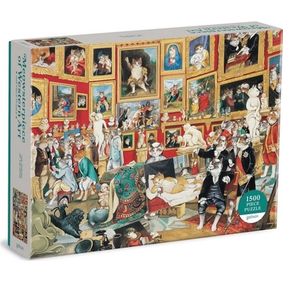 GALISON Meowsterpiece: Galerie Uffizi 1500 dílků