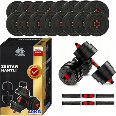 FITCHEMY Bitumové činky s regulací 2 x 20 kg