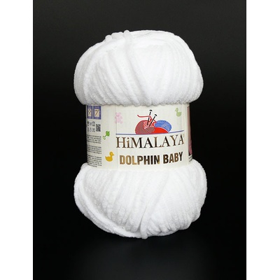 Himalaya Příze Dolphin Baby 80301 - bílá