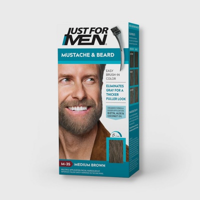 Just For Men Hair Mustache And Beard M-35 MEDIUM BROWN středně hnědá