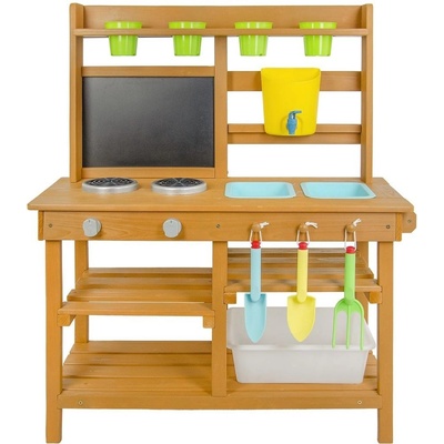 2Kids Toys Dřevěná zahradní kuchyňka