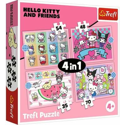 TREFL Hello Kitty a přátelé Sladké dobrodružství 35 48 54 70 dílků