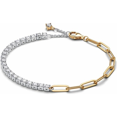 PANDORA Dvoubarevný článkový a tenisový náramek 20 564821C01-20