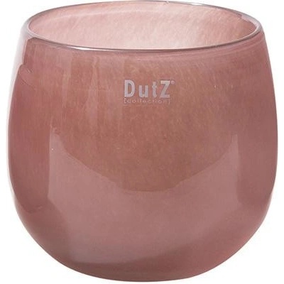 Skleněný květináč DutZ Pot, výška 14 cm, průměr 16 cm, barva fialová