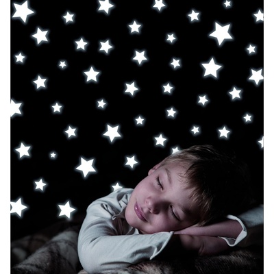 Crearreda Samolepicí dekorace WA S Stars 77223 Svítící hvězdy 2 archy 15x31 cm – Hledejceny.cz
