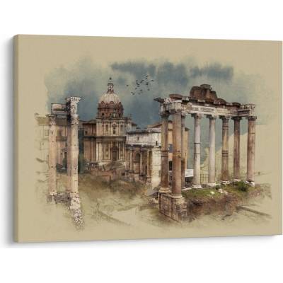Obraz - Forum Romanum, Rím, Taliansko, jednodielne 70x50 cm