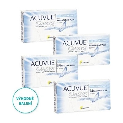 Johnson & Johnson Acuvue Oasys for Astigmatism 6 čoček 4ks – Hledejceny.cz
