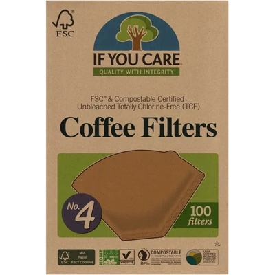 If you care Papírové filtry nebělené 100 ks No. 4 – Hledejceny.cz