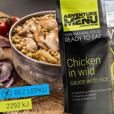 Adventure menu divoké kuracie mäso s ryžou 400 g