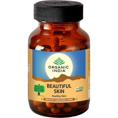 B-Skin zdravá pokožka akné pečeň Organic India 60 kapsúl