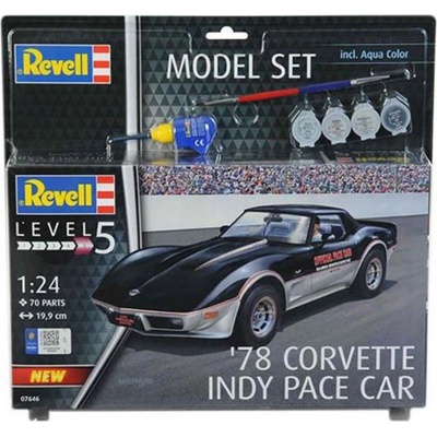 Revell Plastic ModelKit auto 07646 78 Corvette Indy Pace Car 1:24