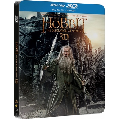 Hobit: Šmakova dračí poušť 2D+3D BD Steelbook
