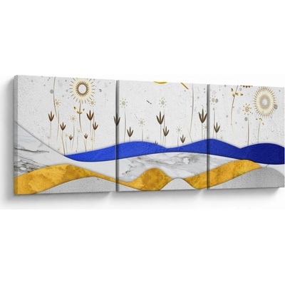 Obraz - Zlaté hory, trojdielne 150x50 cm