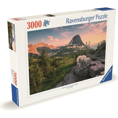 RAVENSBURGER Alpská koza s mláďaťom 3000 dielov