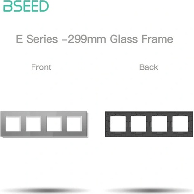 BSEED prepínač/zásuvkový panel - Echo Click Sivá Plast 5