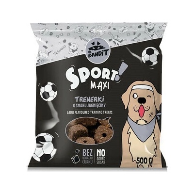 MR. BANDIT Sport Maxi Tréningové pamlsky s príchuťou jahňacieho mäsa pre psov 500 g