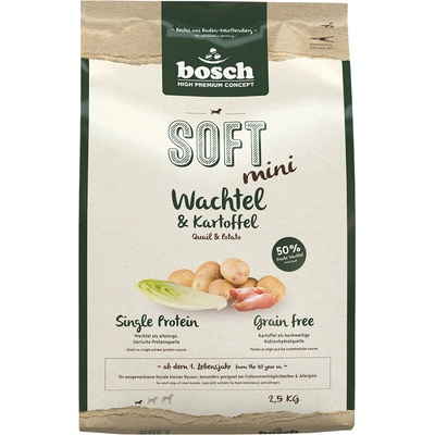 bosch Soft Mini Quail & Potato 2,5 kg