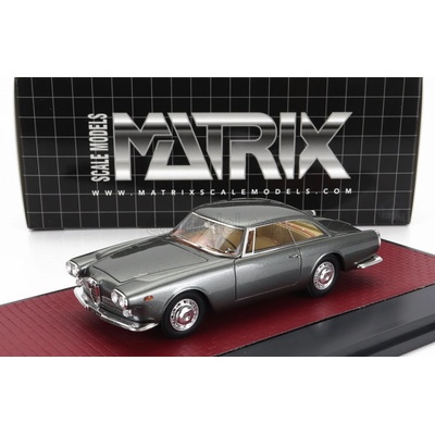 Matrix scale models Alfa romeo 2600 Spider Cabriolet Open 1962 Grey Met 1:43