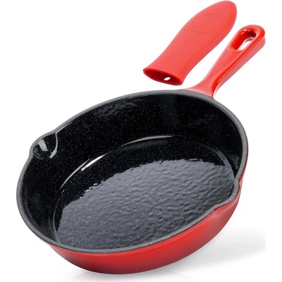 Vilde Smaltovaná litinová pánev 20 cm se silikonovým víkem 199154