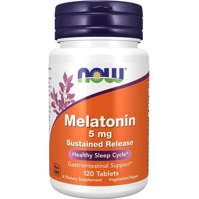 Now Foods Melatonin 5 mg s prodlouženým uvolňováním 120 tablet