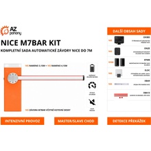 NICE M7BAR KIT – kompletní sada automatické závory Nice do 7m
