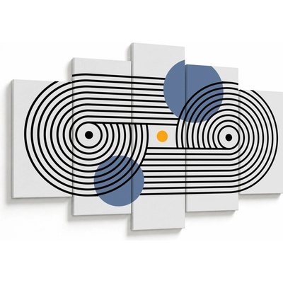 Obraz - Minimalistická abstrakce N⁰3, pětidílný 150x105 cm