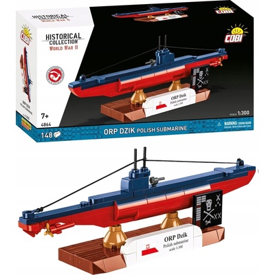 Cobi 4864 II WW ORP DZIK polská ponorka, 1:300, 148 k