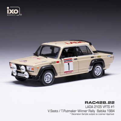 IXO Lada 2105 VFTS Rally Baltika 1984 1 Soots Putmaker 1:43