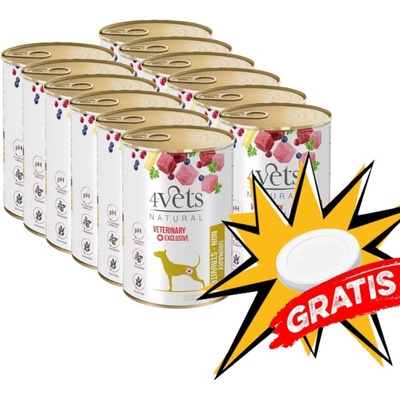 4Vets Dog Urinary Non-struvite 12 x 400 g