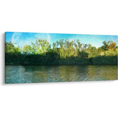 Obraz - jezero, jednodílný 120x50 cm