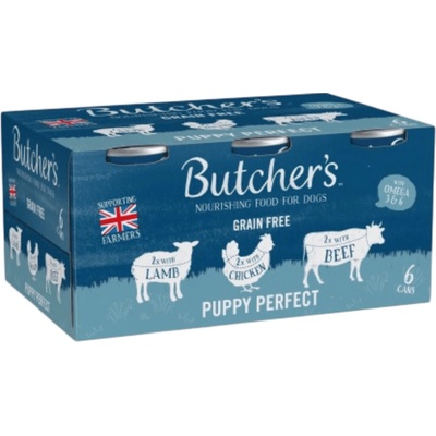Butcher's Dog Original Junior jehně kuře hovězí 6 x 400 g