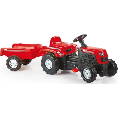 DOLU Šlapací traktor Ranchero s vlečkou červený – Hledejceny.cz