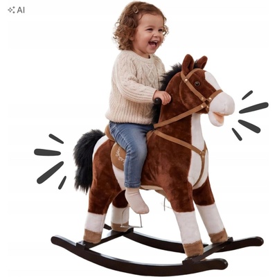 Hojdací koník Milly Mally Mustang Tmavo Hnedý