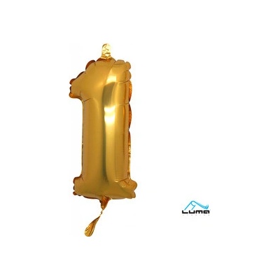Smart balloons Balón fóliovy číslo zlaté 1
