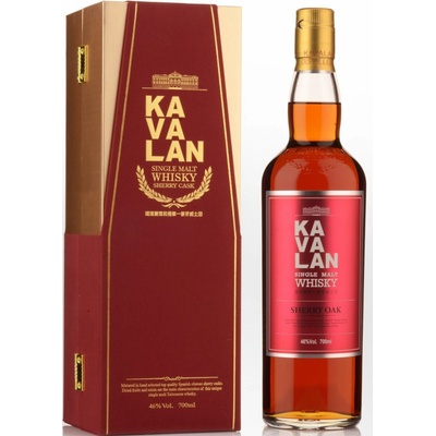 Kavalan Sherry Oak 46% 0,7 l (kazeta)