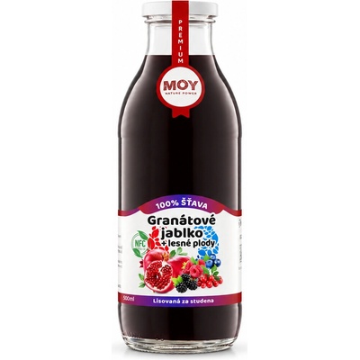 Moy 100% šťava Granátové Jablko Lesné plody 0,5 l